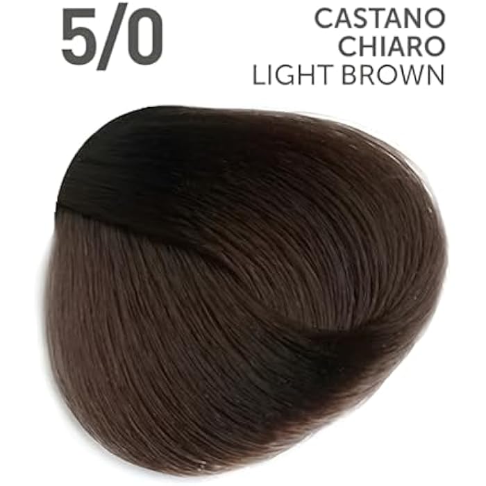Permanent Hair Color Cream 100ml, Light Brown Hair Dye for Natural Color Results, Soft Balanced Tone, Smooth & Shiny Finish (5/0 – Light Brown/Castano Chiaro) - Image 2